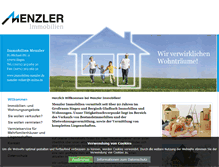 Tablet Screenshot of immobilien-menzler.de